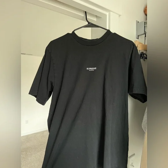 Supreme first and best tee black cheap